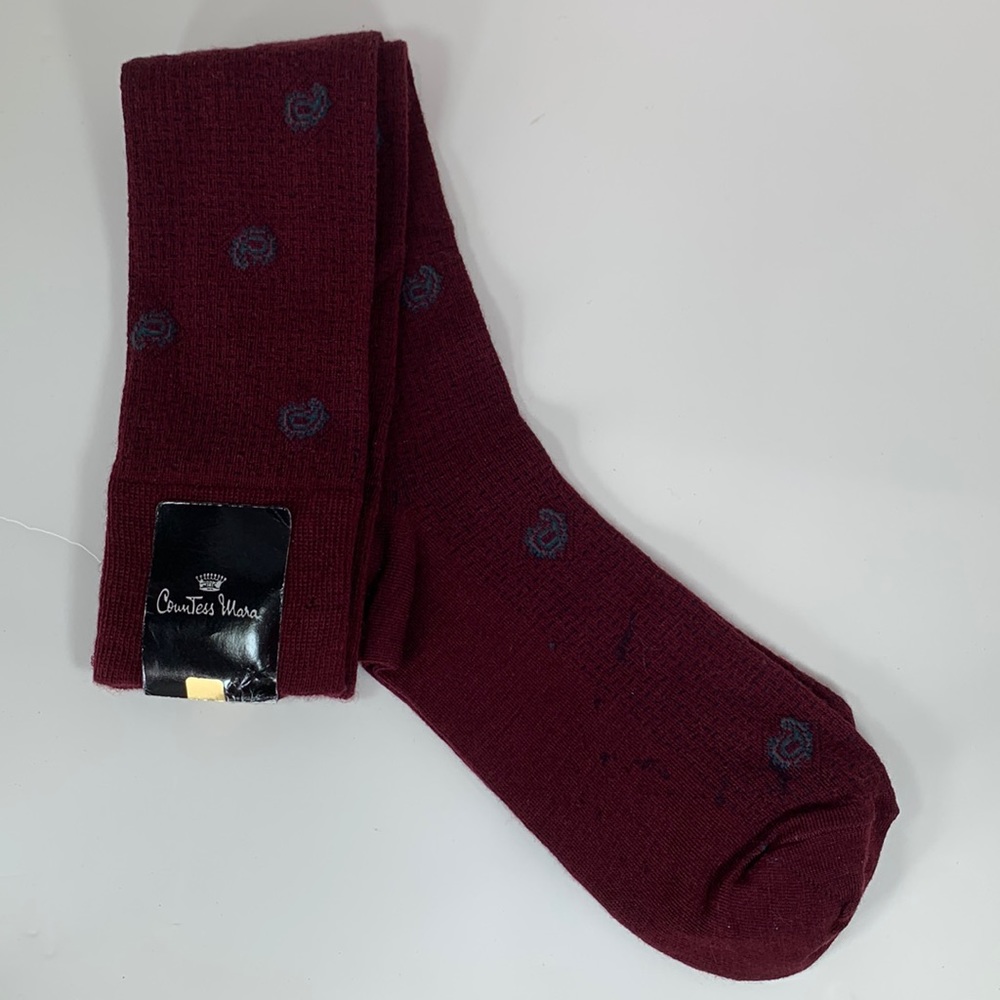 Vintage Deadstock -  Countess Mara - Meriwool Dress Socks- NWT